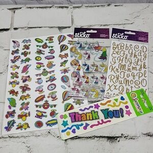 Glitter Stickers Lot Sticko Sandy Lion assorted